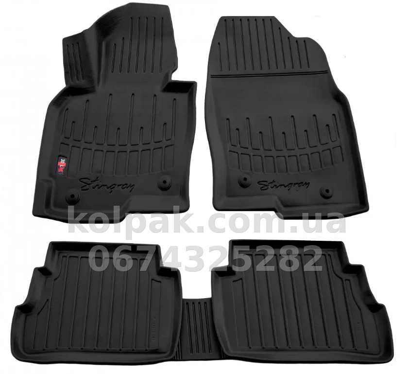 Polyurethane floor mats for Mazda CX-5 KE 2012-2017, USA, with raised edges, 5 pcs, Stingray, 5011025 Polyurethane floor mats for Mazda CX-5 KE 2012-2017, USA, with raised edges, 5 pcs, Stingray, 5011025 β photo 1