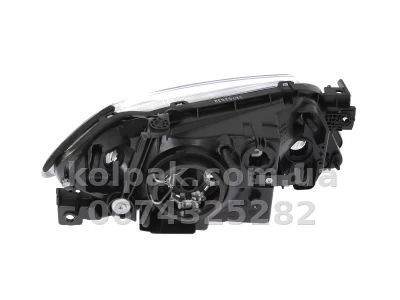 Передня ліва фара Mazda 323 (BJ) 2000-2004, H4, механічне регулювання, Depo, 216-1144L-LD-EM — фото 2
