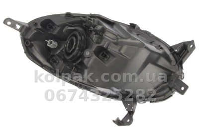 Передня ліва фара Nissan Micra K12 2007-2010, H4, електричне регулювання, хромована рамка, Depo, 215-11C3L-LD-EM Передня ліва фара Nissan Micra K12 2007-2010, H4, електричне регулювання, хромована рамка, Depo, 215-11C3L-LD-EM — фото 2