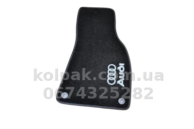 Ворсові килимки в салон Audi A6 С6 2006-2011, чорні, 5 шт., AVTM BLCCR1023 — фото 4