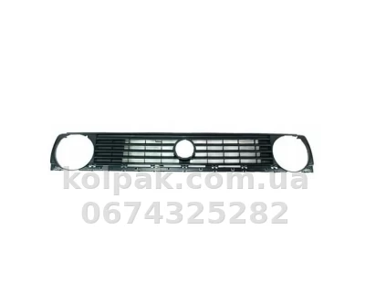 Решітка радіатора Volkswagen Golf 2 1987-1991, 2 отвори, чорна, AVTM, 189521995 Решітка радіатора Volkswagen Golf 2 1987-1991, 2 отвори, чорна, AVTM, 189521995