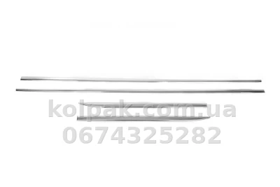 Chrome door moulding covers (4 pcs, stainless steel) Audi A3 2012-/Fiat Tipo/Honda Civic 2016-, OmsaLine, 2542131 Chrome door moulding covers (4 pcs, stainless steel) Audi A3 2012-/Fiat Tipo/Honda Civic 2016-, OmsaLine, 2542131 β photo 2
