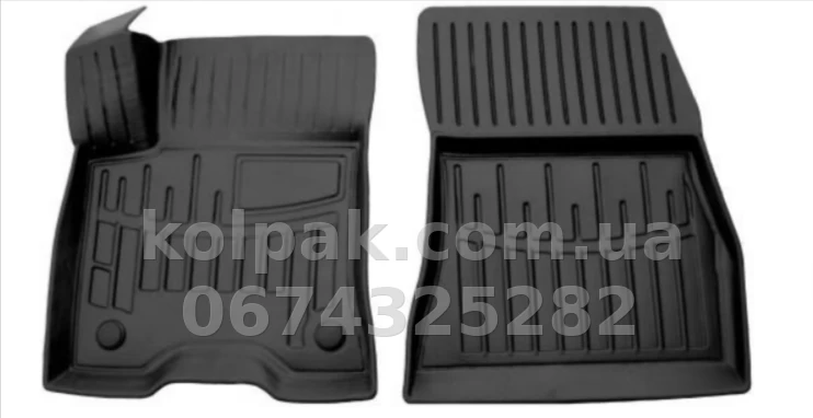 Polyurethane floor mats for Mercedes-Benz EQB X243 2021-, with raised edges, 2 pcs, Stingray, 5012222 Polyurethane floor mats for Mercedes-Benz EQB X243 2021-, with raised edges, 2 pcs, Stingray, 5012222 β photo 1