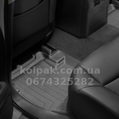 Floor mats for Infiniti Q70 2014-, rear, black, Weathertech 443042 — photo 2
