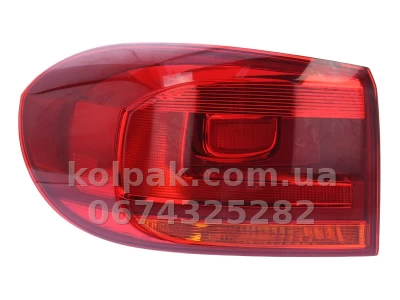 Задній лівий ліхтар Volkswagen Tiguan 2012-2016, зовнішній, Depo, 441-19D2L-UE