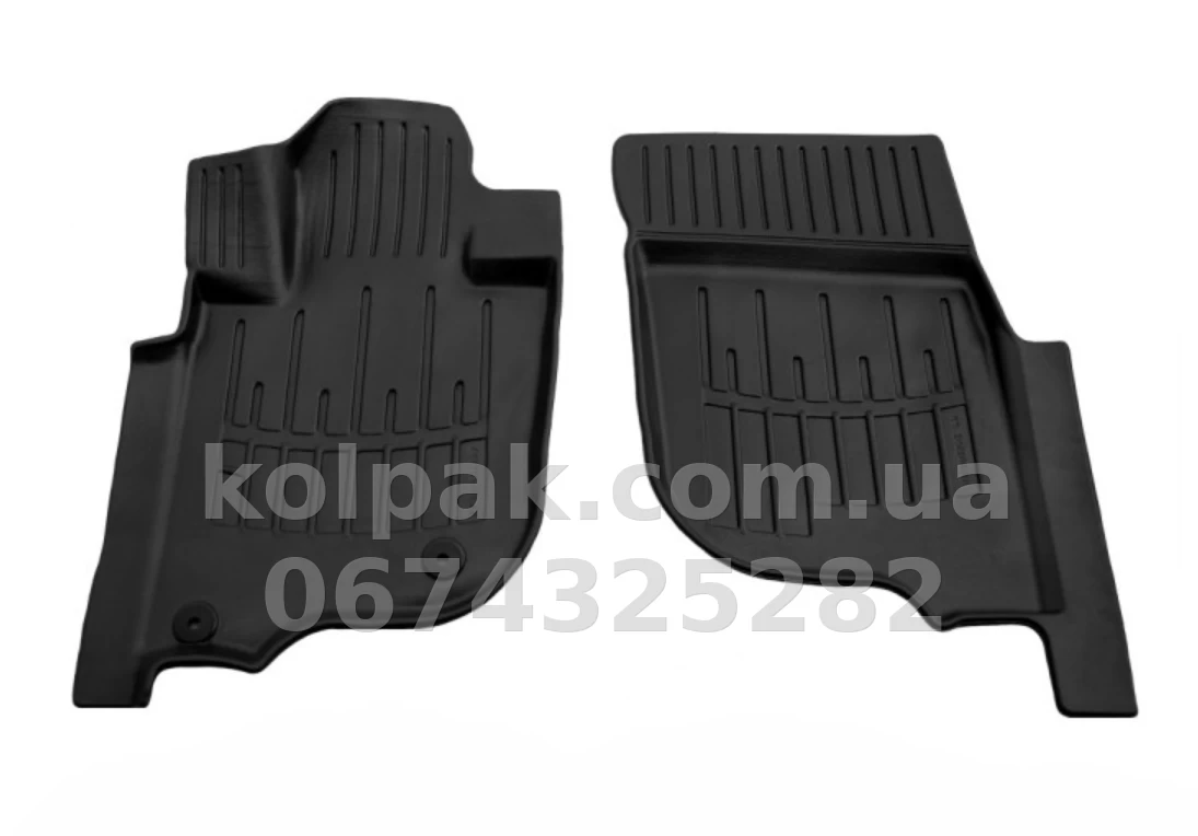 Polyurethane floor mats for Mitsubishi Pajero Sport 3/L200 2015-/Fiat Fullback 2016-, with raised edges, 2 pcs, Stingray, 5013022 Polyurethane floor mats for Mitsubishi Pajero Sport 3/L200 2015-/Fiat Fullback 2016-, with raised edges, 2 pcs, Stingray, 5013022 β photo 1