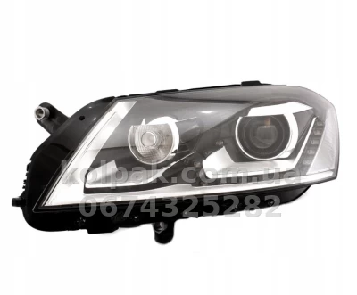 Front left headlight Volkswagen Passat B7 2011-2015, EUR, electric adjustment, with levelling motor, without bulbs (D3S/PSY24), Depo, 44111G7LMLEAD2 — photo 2