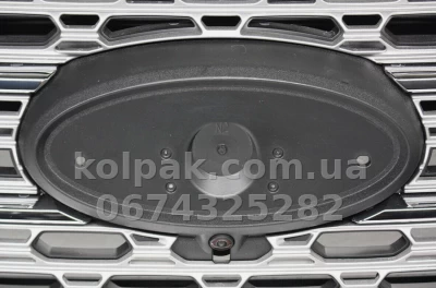 Решітка радіатора Ford Explorer 2019-, чорна, із хромованим молдингом, AVTM, 182854991 — фото 2