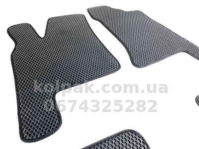 Килимки в салон Ваз 2170 Priora 2007-/2110/2111/2112 1996-, EVA, чорні, 5 шт., AVTM BLCEV1721 — фото 2