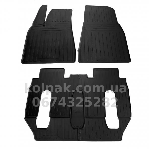 Floor mats for Tesla Model X 2015-, 6 seats, 7 pcs, Stingray, 1050027 Floor mats for Tesla Model X 2015-, 6 seats, 7 pcs, Stingray, 1050027 β photo 1