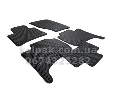 Килимки в салон Volkswagen Touareg/Porsche Cayenne 2010-2018, EVA, чорні, 5 шт., AVTM BLCEV1688