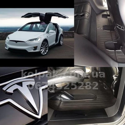 Floor mats for Tesla Model X 2015- 6 pcs, Stingray, 1050026 — photo 2