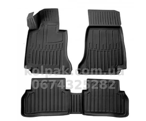 Polyurethane floor mats for Mercedes-Benz C-Class W205 2014-2021, with raised edges, 5 pcs, Stingray, 5012135 Polyurethane floor mats for Mercedes-Benz C-Class W205 2014-2021, with raised edges, 5 pcs, Stingray, 5012135 β photo 1