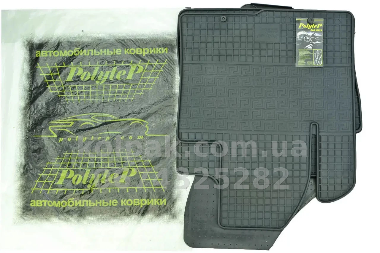Floor mats for Hyundai Santa Fe 2006-2012, 4 pcs, Polytep, 74684 Floor mats for Hyundai Santa Fe 2006-2012, 4 pcs, Polytep, 74684 β photo 1