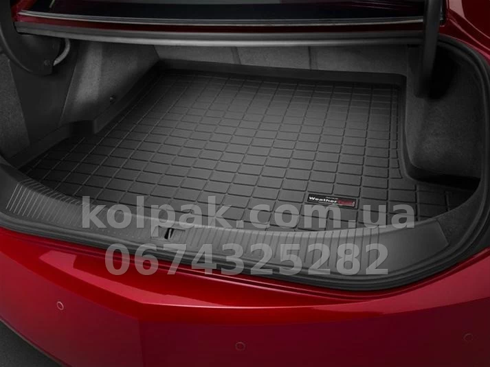 Килимок у багажник Cadillac ELR 2014-2016, чорний, WeatherTech 40703 Килимок у багажник Cadillac ELR 2014-2016, чорний, WeatherTech 40703 — фото 1