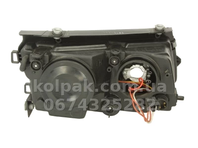 Передня фара Volkswagen Passat B5 1996-2001, ліва лінзована, H7/H7, електричне регулювання, Depo, 441-1156LXND7E — фото 2