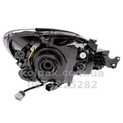 Передня ліва фара Mitsubishi Lancer 9 2003-2010, H4, електричне регулювання, Depo, 214-1172L-LD-EM — фото 2