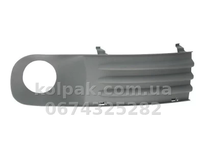 Ліва решітка бампера Volkswagen T5 2003-2009, з отвором для протитуманної фари, AVTM, 7H08074897G9, 7405 993