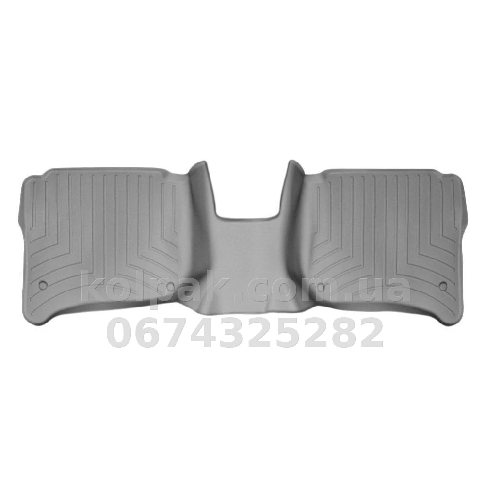 Floor mats for Volkswagen Touareg/Porsche Cayenne 2010-, with raised edges, 4 zones, rear, grey, Weathertech 463333 Floor mats for Volkswagen Touareg/Porsche Cayenne 2010-, with raised edges, 4 zones, rear, grey, Weathertech 463333 β photo 1