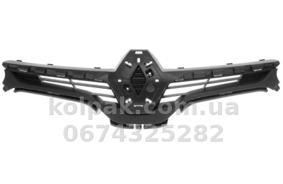 Решітка радіатора Renault Megane 2014-2016, зовнішня, чорна, AVTM, 185646991