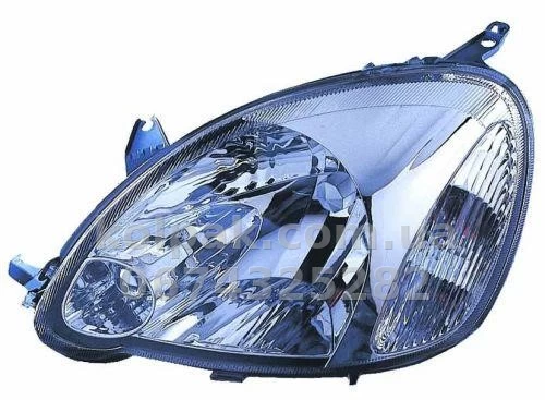 Передня ліва фара Toyota Yaris 2003-2006, електричне регулювання, без ламп, тип Valeo (H4/PY21W/W5W) Depo 212-11F5R-LD-EM Передня ліва фара Toyota Yaris 2003-2006, електричне регулювання, без ламп, тип Valeo (H4/PY21W/W5W) Depo 212-11F5R-LD-EM — фото 1
