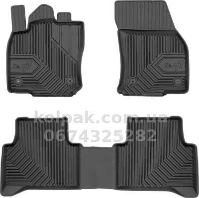 Килимки в салон Volkswagen Touran 2015-, з бортиком, Frogum, FG 77409804