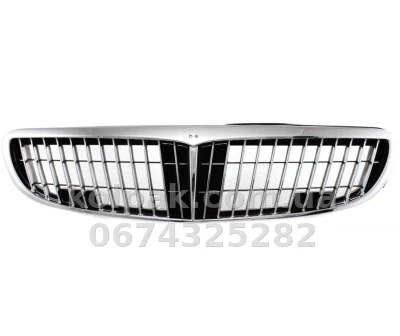 Решітка радіатора Nissan Maxima QX A33 2000-2006, чорна/хромована, AVTM, 185005990 Решітка радіатора Nissan Maxima QX A33 2000-2006, чорна/хромована, AVTM, 185005990