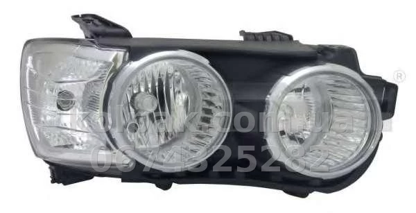 Передня ліва фара Chevrolet Aveo (T300) 2012- SD/Hb, хромований окуляр, електричне регулювання, Depo, 235-1114LMLDEM1 Передня ліва фара Chevrolet Aveo (T300) 2012- SD/Hb, хромований окуляр, електричне регулювання, Depo, 235-1114LMLDEM1 — фото 1