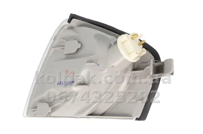 Right indicator light Mercedes-Benz C-Class W202 1993-2000, white + bulb holder - bulb, Depo, 440-1502R-AE-C — photo 2