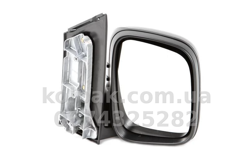 Праве бічне дзеркало Volkswagen Caddy 2004-2010, у зборі, механічне регулювання, опукле, AVTM, 7H1857528A9B9, 189202154 Праве бічне дзеркало Volkswagen Caddy 2004-2010, у зборі, механічне регулювання, опукле, AVTM, 7H1857528A9B9, 189202154 — фото 1
