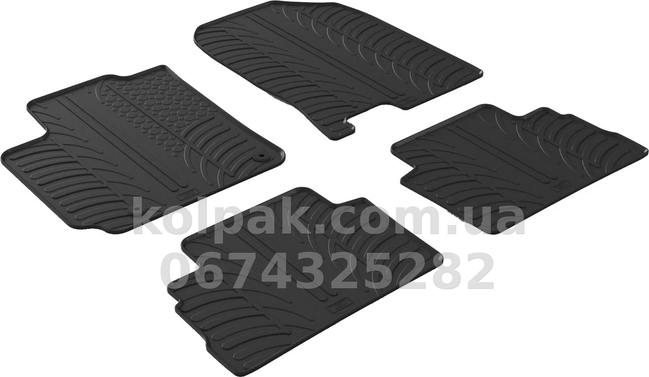 Floor mats for Hyundai Kona 2017-, not electric, GledRing, GR 0209 Floor mats for Hyundai Kona 2017-, not electric, GledRing, GR 0209 β photo 1