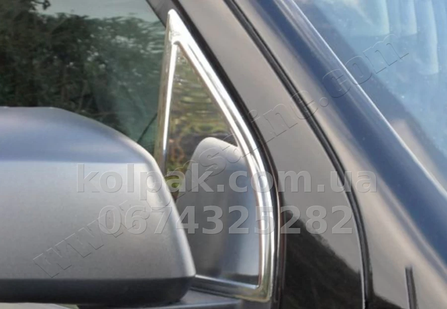 Chrome window trims (2 pcs, triangle) Nissan Pathfinder/Navara 2006-, OmsaLine, 5003112 Chrome window trims (2 pcs, triangle) Nissan Pathfinder/Navara 2006-, OmsaLine, 5003112 β photo 1