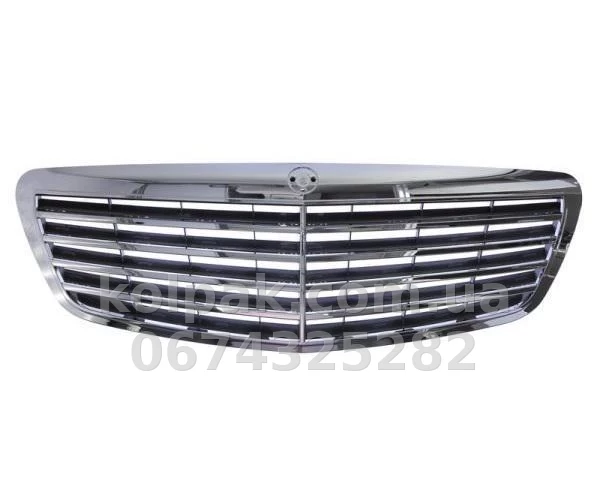 Решітка радіатора Mercedes-Benz S-Class W221 2006-2012, AVTM, 184612990 Решітка радіатора Mercedes-Benz S-Class W221 2006-2012, AVTM, 184612990 — фото 1