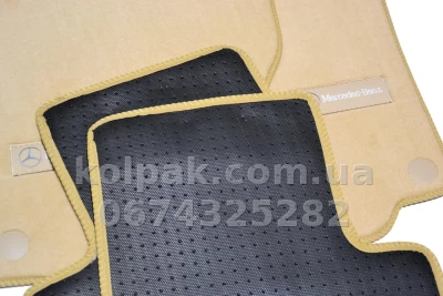 Ворсові килимки в салон Mercedes-Benz ML-Class/GL-Class/GLE-Class W166 2011-, Premium, бежеві, AVTM BGLX1354 — фото 9