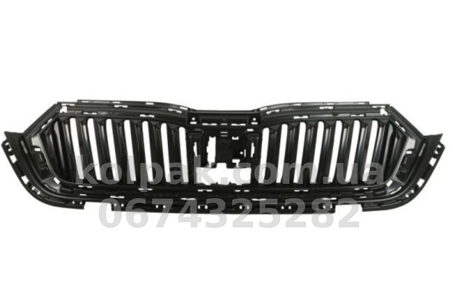 Решітка радіатора Skoda Octavia A8 2020-, чорна, AVTM, 186428990 Решітка радіатора Skoda Octavia A8 2020-, чорна, AVTM, 186428990 — фото 1