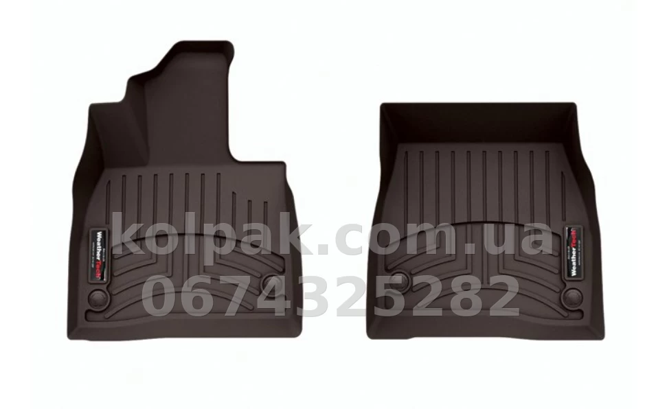 Килимки в салон Mercedes-Benz EQS SUV 2023- передні, какао Weathertech 4717731 Килимки в салон Mercedes-Benz EQS SUV 2023- передні, какао Weathertech 4717731 — фото 1