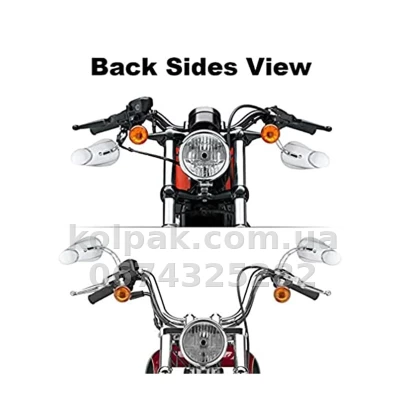 Chromowane lusterka, 2 szt. Harley Davidson Road Glide AVTM XF110872E — zdjęcie 3