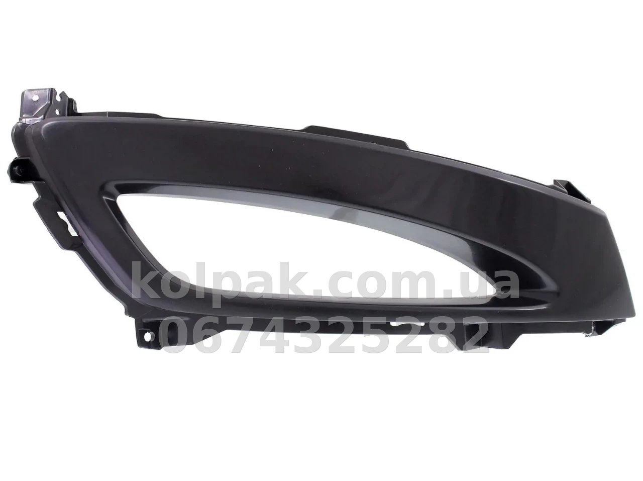 Kratka zderzaka prawa Kia Magentis 2009-2011, z otworem na światło przeciwmgielne, czarna, AVTM, 865642G500, 184018912 Kratka zderzaka prawa Kia Magentis 2009-2011, z otworem na światło przeciwmgielne, czarna, AVTM, 865642G500, 184018912 — zdjęcie 1