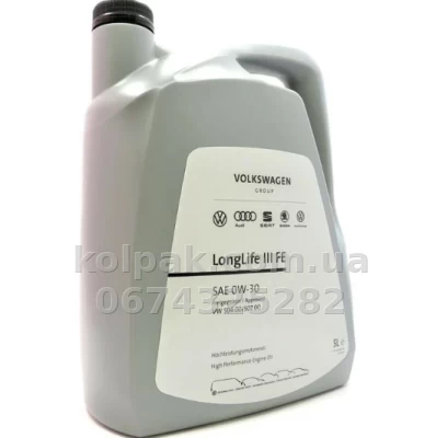 Engine oil VAG LongLife III 0W-30 5 L VAG GS55545M4 — photo 3