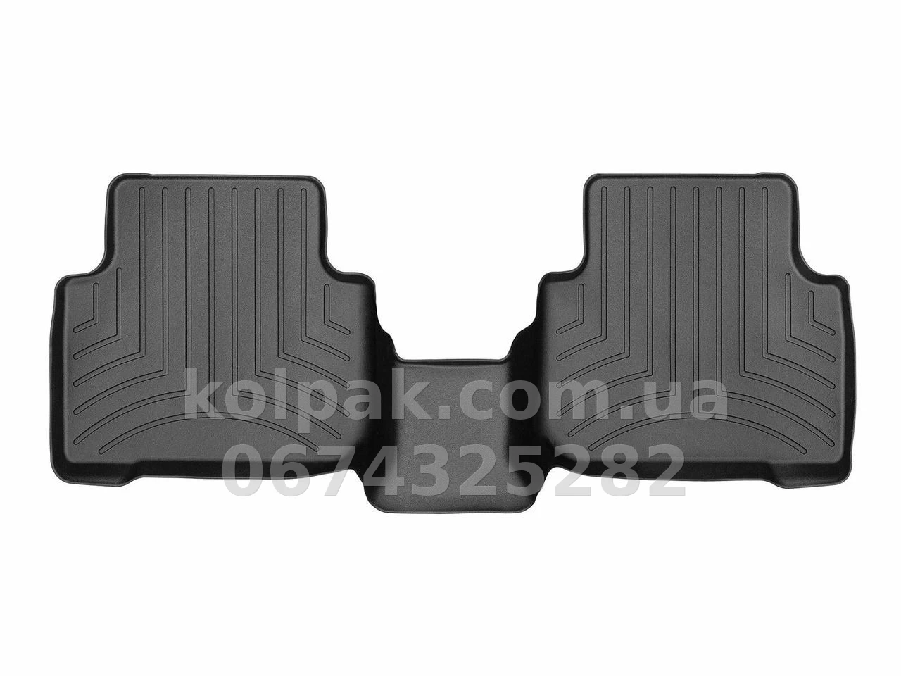 Floor mats for Audi Q3 2019-, with raised edges, rear, black, Weathertech 4415442 Floor mats for Audi Q3 2019-, with raised edges, rear, black, Weathertech 4415442 β photo 1