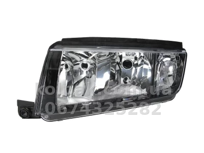 Передня ліва фара Skoda Fabia 1999-2007, H7/H3, електричне регулювання, чорна рамка, Depo, 665-1105L-LDEM2 Передня ліва фара Skoda Fabia 1999-2007, H7/H3, електричне регулювання, чорна рамка, Depo, 665-1105L-LDEM2