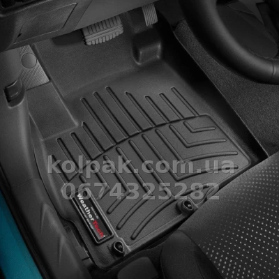 Килимки в салон Mitsubishi Outlander XL 2007-2012/ASX 2010-, manual, з бортиком, передні, чорні, Weathertech 446511 Килимки в салон Mitsubishi Outlander XL 2007-2012/ASX 2010-, manual, з бортиком, передні, чорні, Weathertech 446511 — фото 2