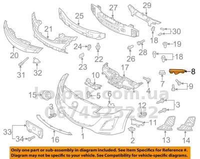 Праве кріплення переднього бампера Mazda 3 2009-2012, AVTM, BBM4500T1G, 184418932 Праве кріплення переднього бампера Mazda 3 2009-2012, AVTM, BBM4500T1G, 184418932 — фото 2