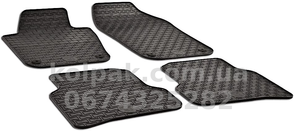 Килимки в салон Volkswagen Polo/Seat Ibiza 2009-, чорні, 4 шт., Doma, GZ 156036959 Килимки в салон Volkswagen Polo/Seat Ibiza 2009-, чорні, 4 шт., Doma, GZ 156036959 — фото 1