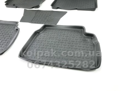 Floor mats for Chevrolet Lacetti 2004-2013/Ravon Gentra 2015-, Rubber, 5 pcs, Seintex, 00978 — photo 6