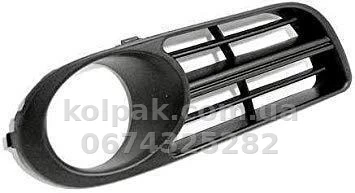 Right bumper grille Skoda Fabia 2005-2007, with fog light opening, AVTM, 6Y0853666F9B9, 6406 916 Right bumper grille Skoda Fabia 2005-2007, with fog light opening, AVTM, 6Y0853666F9B9, 6406 916 β photo 1