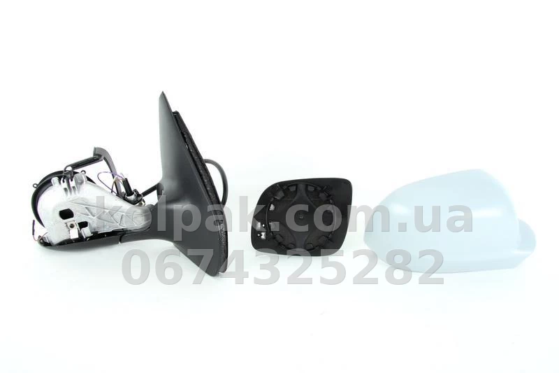 Праве бічне дзеркало Volkswagen Golf 4/Bora 1997-2006, у зборі, електричне регулювання, опукле, із обігрівом, ґрунтовка, AVTM, 1J1857508D, 186126127 Праве бічне дзеркало Volkswagen Golf 4/Bora 1997-2006, у зборі, електричне регулювання, опукле, із обігрівом, ґрунтовка, AVTM, 1J1857508D, 186126127 — фото 1