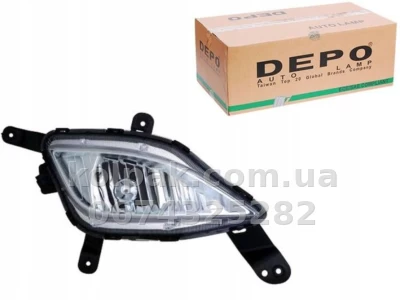 Передня права протитуманна фара Hyundai i30 2012-2016, без ламп (H8), Depo, 2212039RUE Передня права протитуманна фара Hyundai i30 2012-2016, без ламп (H8), Depo, 2212039RUE