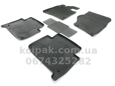 Floor mats for Audi Q7 2006-2015, Rubber, 5 pcs, Seintex, 85548 — photo 2