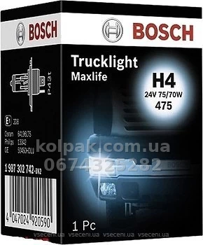 Żarówka samochodowa H4 Trucklight Maxlife 24V 75/70W P43t (1 szt.) Żarówka samochodowa H4 Trucklight Maxlife 24V 75/70W P43t (1 szt.) — zdjęcie 1